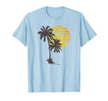 Load image into Gallery viewer, Sunset Beach Palm Tree TShirt Funny Summer Vacation Holiday T-Shirt