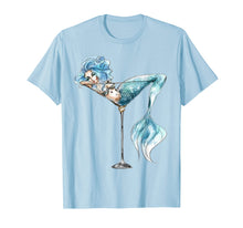 Load image into Gallery viewer, Mermaid In Cocktail Glass Tshirt Cute Mermaid Lover Gifts