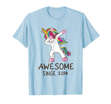 Load image into Gallery viewer, Funny shirts V-neck Tank top Hoodie sweatshirt usa uk au ca gifts for Awesome Since 2014 Dabbing Unicorn Shirt Girl Gifts Birthday 3442704