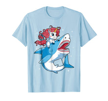 Load image into Gallery viewer, Funny shirts V-neck Tank top Hoodie sweatshirt usa uk au ca gifts for Unicorn Riding Shark T shirt Boys Kids Space Galaxy Gifts 3048766