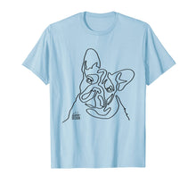 Load image into Gallery viewer, French Bulldog Original 1 Line Art Illustration Frenchie Dog T-Shirt-1933612