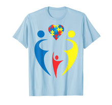 Load image into Gallery viewer, Autism Awarness Family Trio Heart Puzzle Gift Design T-Shirt-1734735