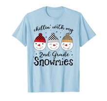 Load image into Gallery viewer, Chillin' With My 2nd Grade Snowmies Christmas Teacher Gifts T-Shirt-1679960