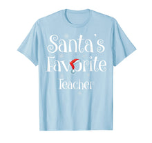 Load image into Gallery viewer, Santa's Favorite Teacher Job Xmas gifts T-Shirt
