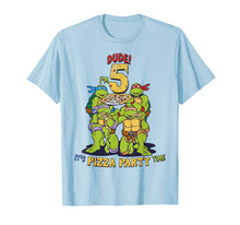 Load image into Gallery viewer, Teenage Mutant Ninja Turtles I'm 5 Dude Pizza Birthday Party T-Shirt 203533