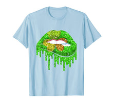 Load image into Gallery viewer, Green Lips Sexy St Patrick's Day Shamrock Irish Costume Gift T-Shirt-1796981