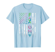 Load image into Gallery viewer, Metastatic Breast Cancer Awareness American Flag Gifts T-Shirt