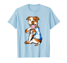 Load image into Gallery viewer, Mother's Day Gifts Pit Bull Dog Tattoo I Love Mom T-Shirt-509518