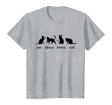 Load image into Gallery viewer, Funny shirts V-neck Tank top Hoodie sweatshirt usa uk au ca gifts for Un Deux Trois Cat Cute Funny French Pun Cat Lovers Gift T-Shirt 839720