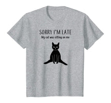 Load image into Gallery viewer, Funny shirts V-neck Tank top Hoodie sweatshirt usa uk au ca gifts for Funny Black Cat Shirt: Sorry I'm Late Cat Lover Gift T-Shirt 791821