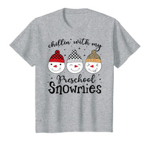 Load image into Gallery viewer, Funny shirts V-neck Tank top Hoodie sweatshirt usa uk au ca gifts for Chillin' With My Preschool Snowmies Christmas Teacher Gifts T-Shirt 1139224