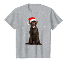 Load image into Gallery viewer, Funny shirts V-neck Tank top Hoodie sweatshirt usa uk au ca gifts for Santa Chocolate Labrador Christmas Gift T-Shirt 373279