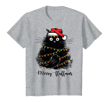 Load image into Gallery viewer, Funny shirts V-neck Tank top Hoodie sweatshirt usa uk au ca gifts for Merry Fluffmas Cats With Santa Hat Merry Christmas Gifts T-Shirt 240498