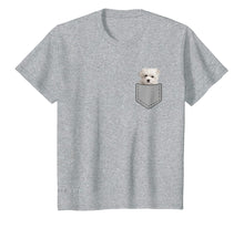 Load image into Gallery viewer, Maltese Puppy Dog In Your Pocket T-Shirt