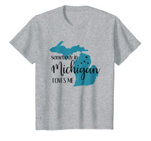 Load image into Gallery viewer, Funny shirts V-neck Tank top Hoodie sweatshirt usa uk au ca gifts for Somebody in Michigan Loves Me State T-Shirt 1527844