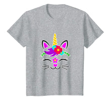 Load image into Gallery viewer, Funny shirts V-neck Tank top Hoodie sweatshirt usa uk au ca gifts for Unicorn Kitty Caticorn Face Kitten Tshirt | Cat Girls Gifts 2192559