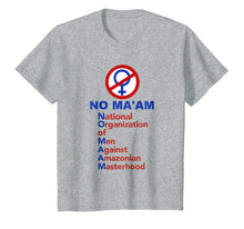 Load image into Gallery viewer, Funny shirts V-neck Tank top Hoodie sweatshirt usa uk au ca gifts for No Ma'am National Organization Of Men T-shirt 620574