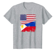 Load image into Gallery viewer, Funny shirts V-neck Tank top Hoodie sweatshirt usa uk au ca gifts for Half Filipino Flag T-Shirt | Vintage Philippines USA Gift 234144