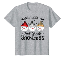 Load image into Gallery viewer, Chillin' With My 2nd Grade Snowmies Christmas Teacher Gifts T-Shirt-1679960