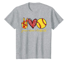 Load image into Gallery viewer, Peace Love Softball Cute Softball Lovers Gifts TShirt400622