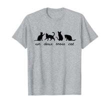 Load image into Gallery viewer, Funny shirts V-neck Tank top Hoodie sweatshirt usa uk au ca gifts for Un Deux Trois Cat Cute Funny French Pun Cat Lovers Gift T-Shirt 839720