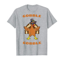 Load image into Gallery viewer, Thanksgiving Day Gobble Gobble Turkey Trot Funny Gift T-Shirt