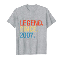 Load image into Gallery viewer, Legend Since 2007 Years Old Gifts 13th Birthday TShirt91040