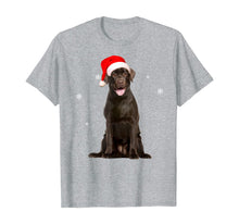 Load image into Gallery viewer, Funny shirts V-neck Tank top Hoodie sweatshirt usa uk au ca gifts for Santa Chocolate Labrador Christmas Gift T-Shirt 373279