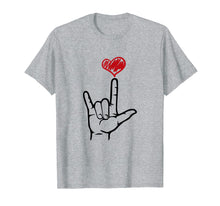 Load image into Gallery viewer, Funny shirts V-neck Tank top Hoodie sweatshirt usa uk au ca gifts for I Love You Hand Heart Sign Language Shirt for Deaf ASL Gifts 391166