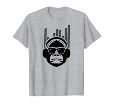 Load image into Gallery viewer, Solid Jammin Monkey Rockin Headphones Shades T-Shirt