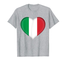 Load image into Gallery viewer, Funny shirts V-neck Tank top Hoodie sweatshirt usa uk au ca gifts for I Love Italy T-Shirt | Italian Flag Heart Outfit 356113