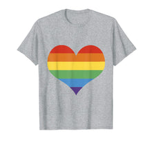 Load image into Gallery viewer, Funny shirts V-neck Tank top Hoodie sweatshirt usa uk au ca gifts for LGBT Pride Shirt Rainbow Flag Heart Love T-Shirt 2704727