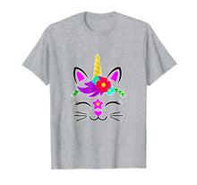 Load image into Gallery viewer, Funny shirts V-neck Tank top Hoodie sweatshirt usa uk au ca gifts for Unicorn Kitty Caticorn Face Kitten Tshirt | Cat Girls Gifts 2192559