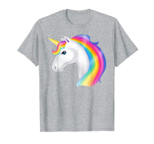 Load image into Gallery viewer, Funny shirts V-neck Tank top Hoodie sweatshirt usa uk au ca gifts for Magical White Unicorn Lovely Rainbow Mane T-Shirt 3219256
