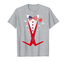 Load image into Gallery viewer, Funny shirts V-neck Tank top Hoodie sweatshirt usa uk au ca gifts for 4th of July Tuxedo TShirt American Patriotic Suit Boy Mens T-Shirt 1121624