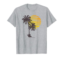 Load image into Gallery viewer, Sunset Beach Palm Tree TShirt Funny Summer Vacation Holiday T-Shirt
