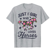 Load image into Gallery viewer, Just A Girl Who Loves Horses Shirt Horse Riding Women Gifts
