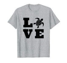 Load image into Gallery viewer, Turtle Lover Gifts Black Love Spelled With A Turtle Graphic T-Shirt-3213981