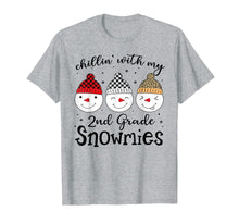 Load image into Gallery viewer, Chillin' With My 2nd Grade Snowmies Christmas Teacher Gifts T-Shirt-1679960