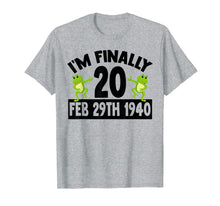 Load image into Gallery viewer, I'm Finally 20 Leap Year 80 Year Old Grandparents 80th Bday T-Shirt-2049068
