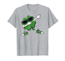 Load image into Gallery viewer, Dabbing Shamrock St Patrick's Day Funny Boys Girls Kids Dab TShirt100062
