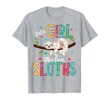 Load image into Gallery viewer, Funny shirts V-neck Tank top Hoodie sweatshirt usa uk au ca gifts for Just a Girl Who Loves Sloths Funny Sloths Lover Gifts T-Shirt 44941