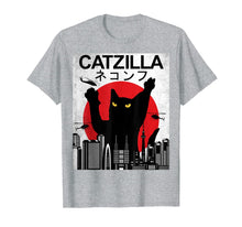 Load image into Gallery viewer, Funny shirts V-neck Tank top Hoodie sweatshirt usa uk au ca gifts for Vintage Catzilla - Japanese Cat Style - Retro Sunset Kitten T-Shirt 1024285