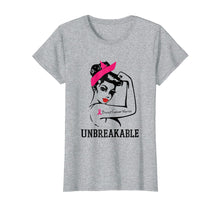 Load image into Gallery viewer, Breast Cancer Warrior Unbreakable T-Shirt
