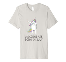 Load image into Gallery viewer, Funny shirts V-neck Tank top Hoodie sweatshirt usa uk au ca gifts for Unicorns are Born in July Cute T Shirt Dabbing Hip-Hop Pose 1076256
