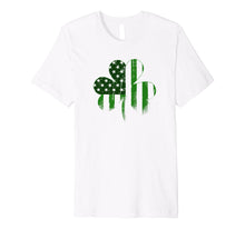 Load image into Gallery viewer, Funny shirts V-neck Tank top Hoodie sweatshirt usa uk au ca gifts for Vintage Patriotic SHAMROCK distressed st paddys day T-Shirt 2183854
