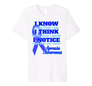 Funny shirts V-neck Tank top Hoodie sweatshirt usa uk au ca gifts for Apraxia Awareness-Apraxia Kids & Adult Premium T-Shirt 1215531