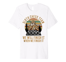 Load image into Gallery viewer, Funny shirts V-neck Tank top Hoodie sweatshirt usa uk au ca gifts for Distressed Sloth Chess Team Funny Slow Chess Players gift Premium T-Shirt 2618324
