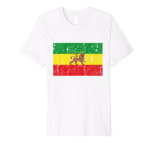 Load image into Gallery viewer, Funny shirts V-neck Tank top Hoodie sweatshirt usa uk au ca gifts for Old Ethiopia Flag Lion of Judah Rasta Reggae T Shirt Tee New 2519462
