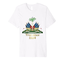 Load image into Gallery viewer, Haiti Shirt 1804 Haitian Emblem Coat Of Arm Flag Day Tshirt
